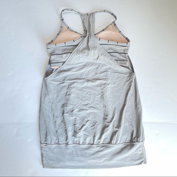 Lululemon No Limits Tank Top Built-In Bra Gray 6 - Picture 3 of 12